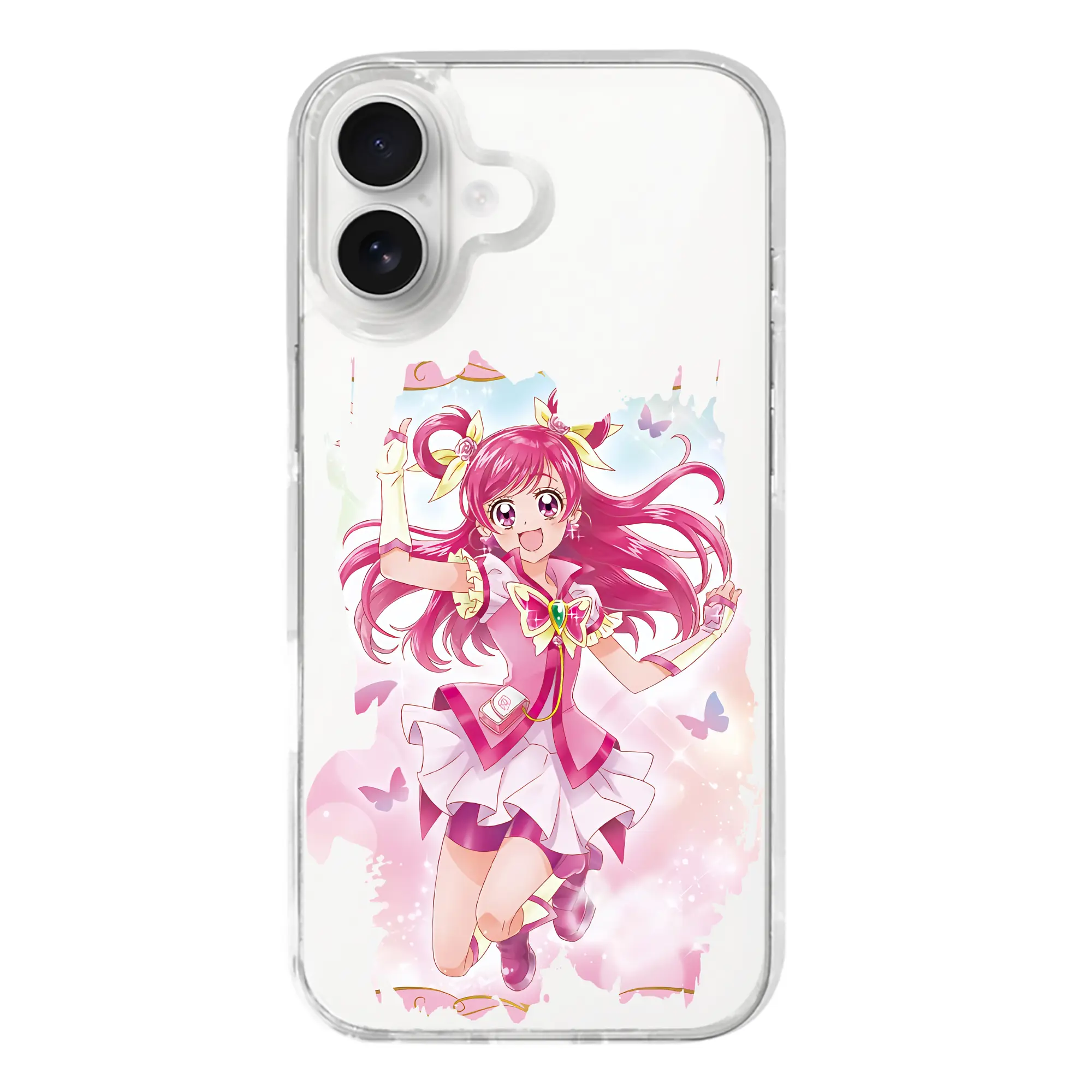 プリキュア グッズ,夢原のぞみ - iPhone 17シリーズ 透明スマホケース – 薄型・耐衝撃・精密フィット保護カバー